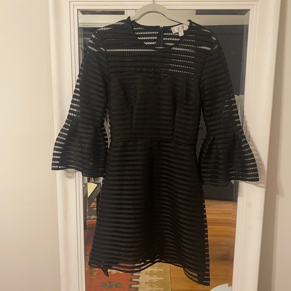 Black Bell Sleeve Dress